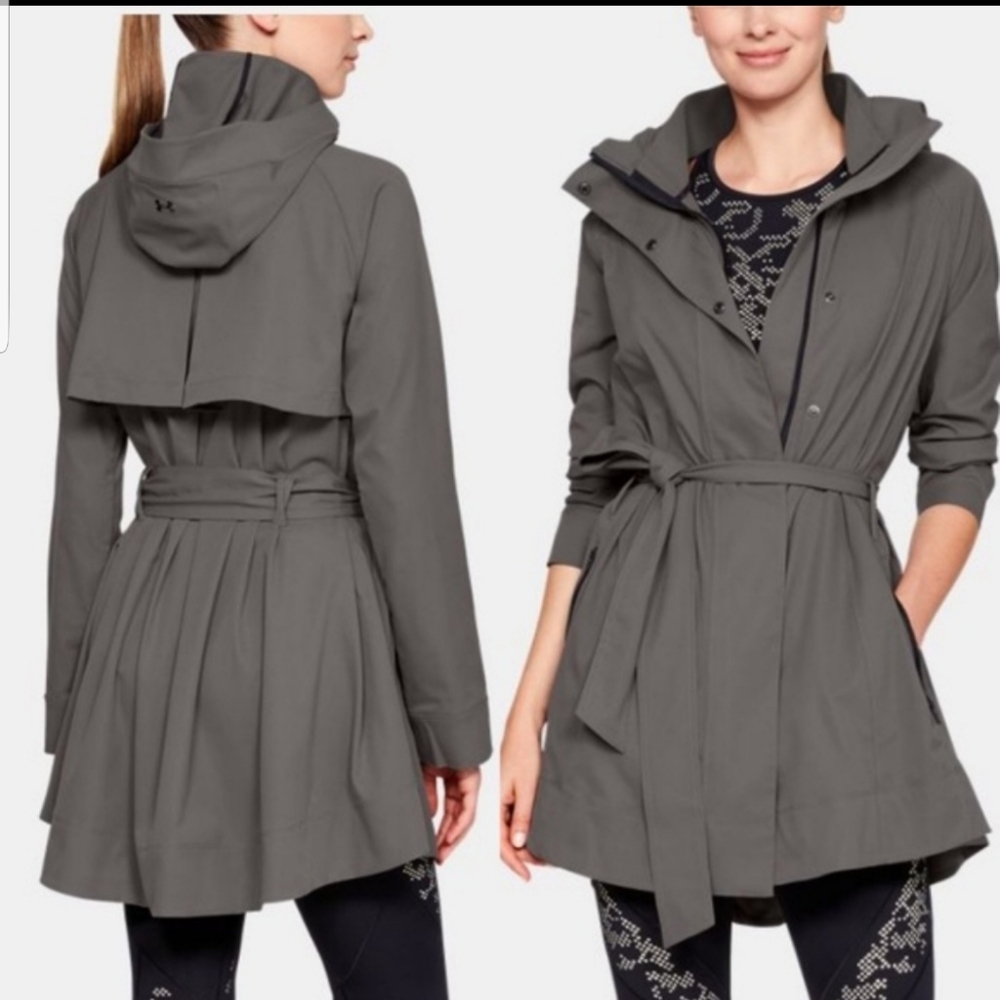 UA Misty light grey trench coat - NWT - XS